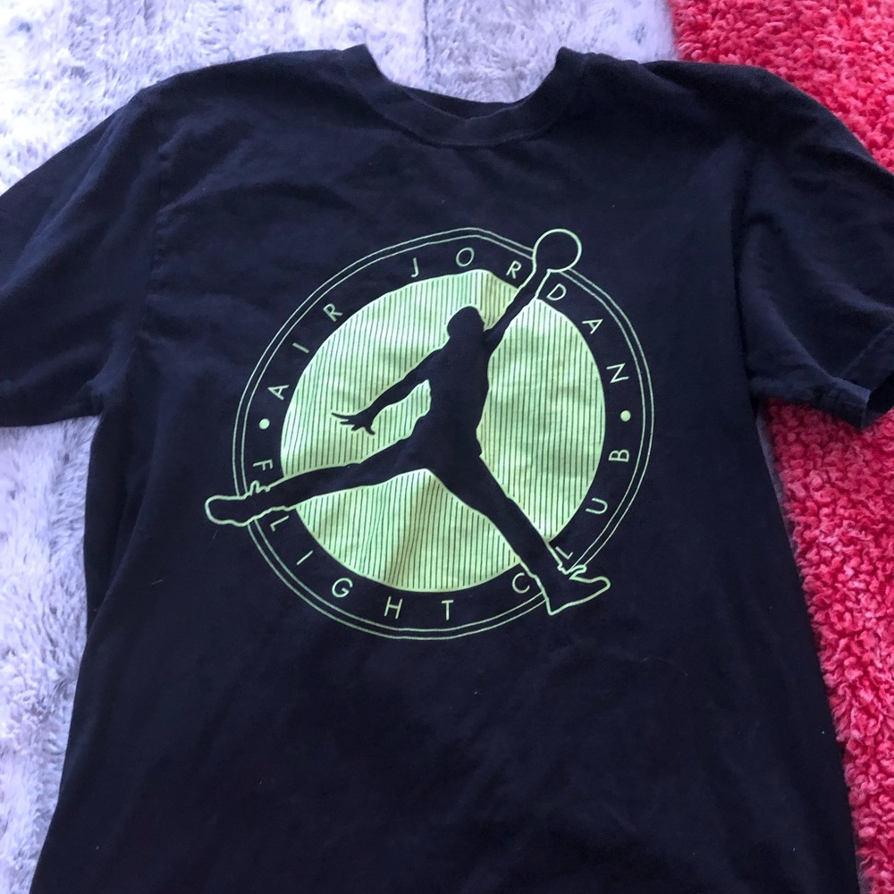Black/neon Jordan shirt, like new, medium